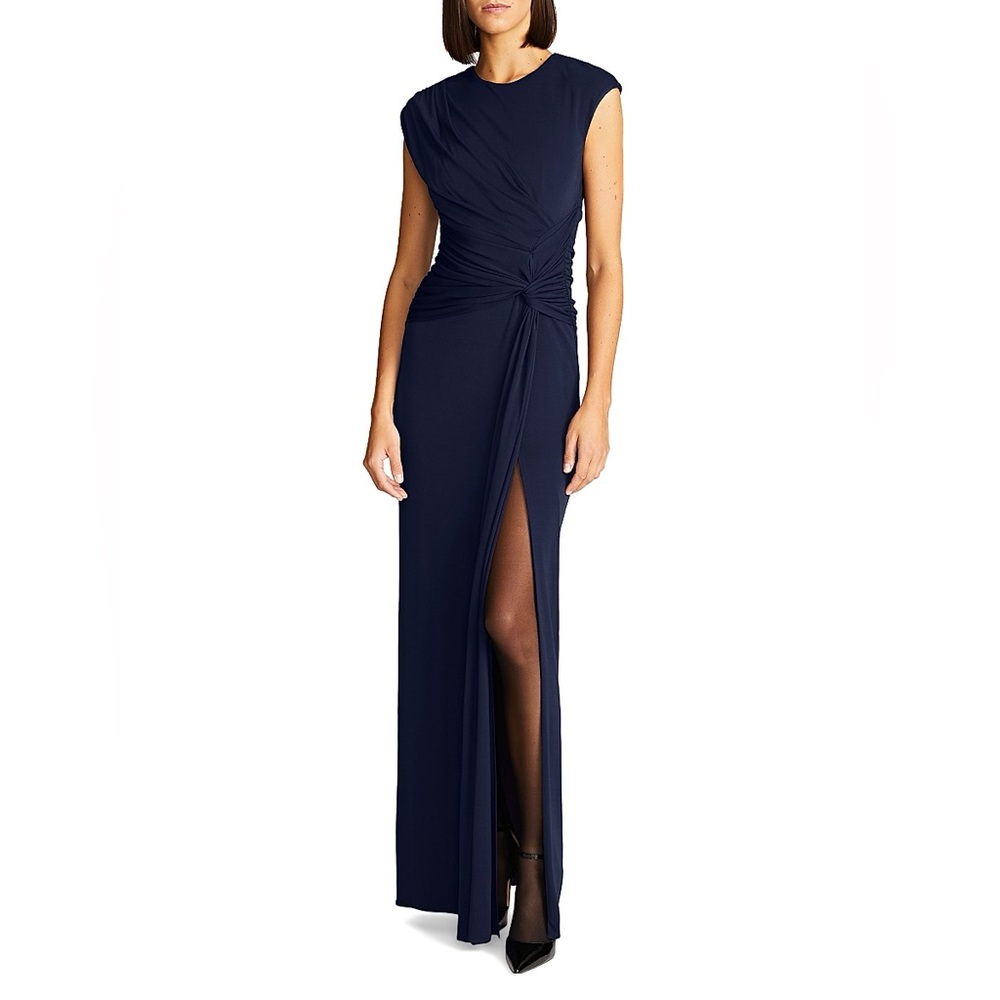 H by Halston Elegant Navy Evening Dress